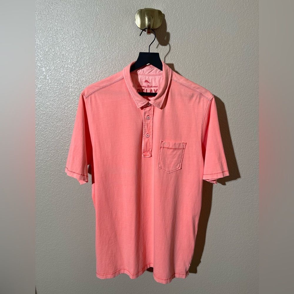 Tommy Bahama Coral Pink Polo Shirt